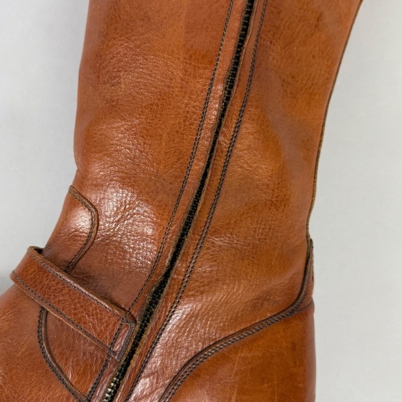 Frye Cognac Brown Leather Riding Boots - Picture 5 of 12